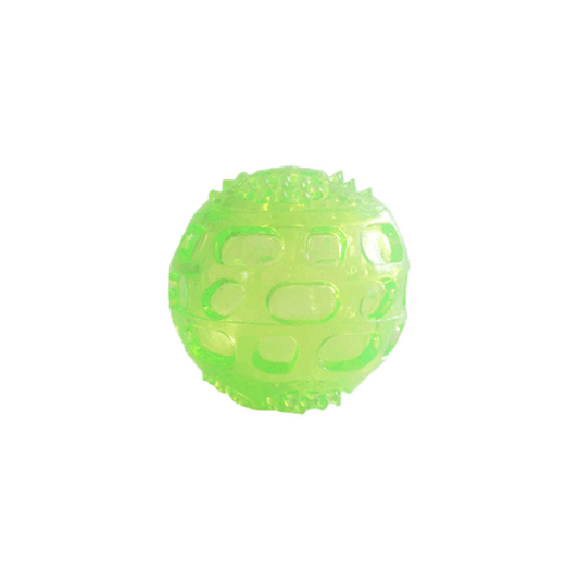 Bite resistant TPR pet toy interactive dog grinding pet ball sound cleaning dog toy