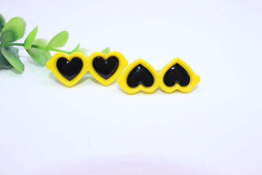 2pcs/1pair Fashion Style Pet Dog Hair Bows Dog Accessories Love Glasses Pet Dog Cat Hair Hairpin pet Accessories Products
