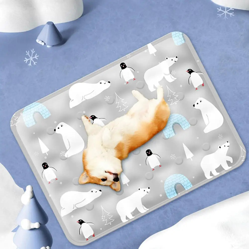 Tapis de refroidissement Motifs Ours Polaire pour Chiens et Chats