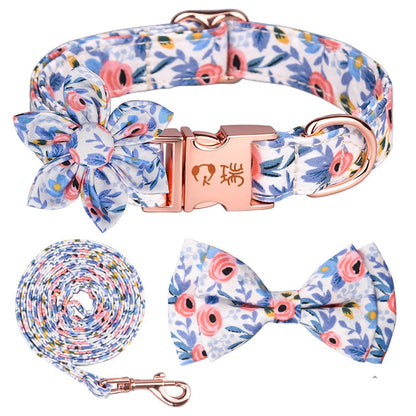 Ensemble Colliers en Cotton à motifs de Fleurs - 2 Choix de Couleurs