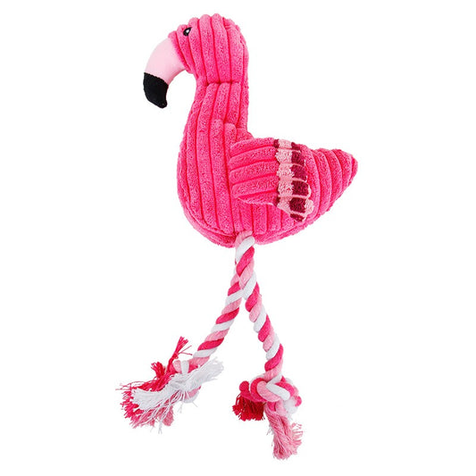 Peluche Flamant Rose - Pour Chiens et Chats