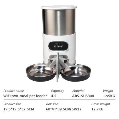 Wifi Smart APP Pet Feeder Household use Microchip Dog Automatic Pet Feeder Automatic Pet Feeder