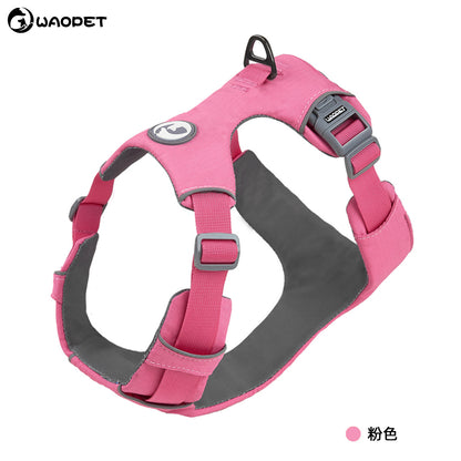 WAOPET - Harnais Anti-Traction avec bandes réfléchissantes - 4 Couleurs Disponibles