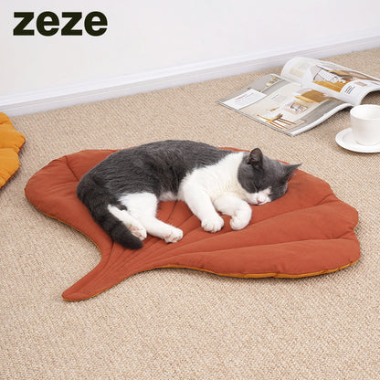 Leaf Cat Mat For Sleeping Pet Sleeping Mat Dog Mat Autumn And Winter Chew Resistant Cat Cage Mat