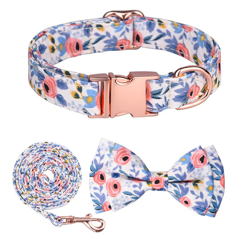 Ensemble Colliers en Cotton à motifs de Fleurs - 2 Choix de Couleurs