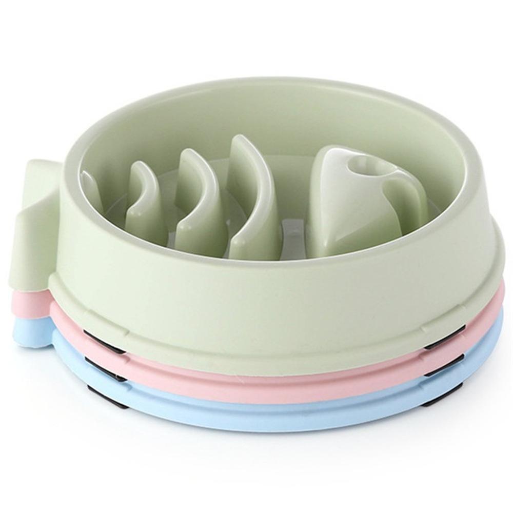 Dog Bowls Slow Feeder Fun Slow-Feeding Interactive Bloat Stop Dog Bowl for Food Medium Capacity Healthy Eating Fish Bone Shape