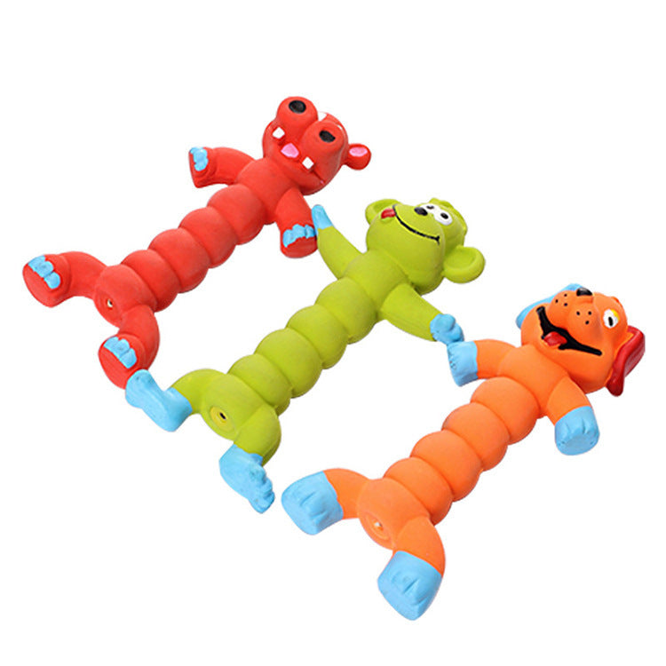 Dog Toys Dog Voice Latex Toys Cartoon Shaped Molar Stick Pet Supplies