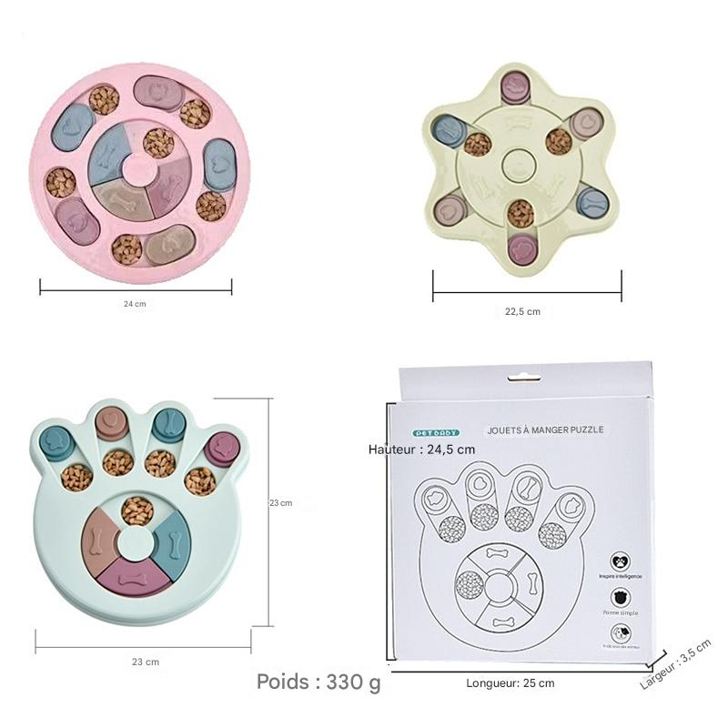 Bol Interactif Anti-Glouton pour Chien - Puzzle Alimentaire Stimulant IQ