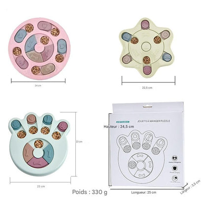 Bol Interactif Anti-Glouton pour Chien - Puzzle Alimentaire Stimulant IQ