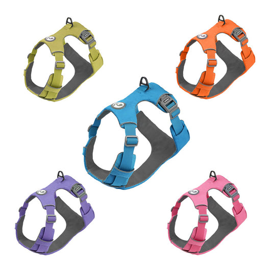 WAOPET - Harnais Anti-Traction avec bandes réfléchissantes - 4 Couleurs Disponibles