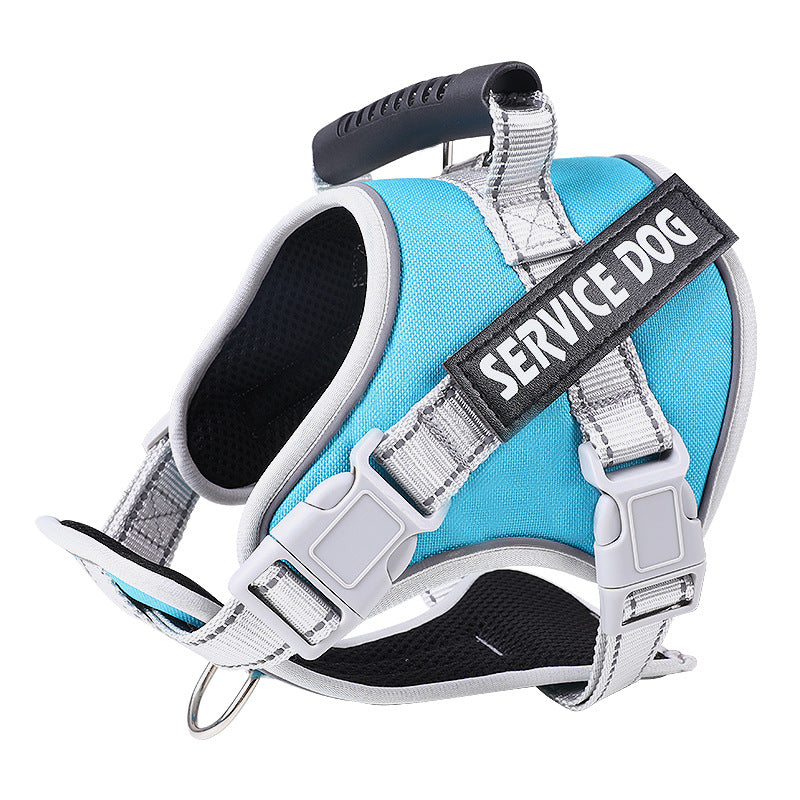 New Dog Chest Strap Large Dog Vest Style Walking Explosion-Proof Reflective Pet Chest Strap