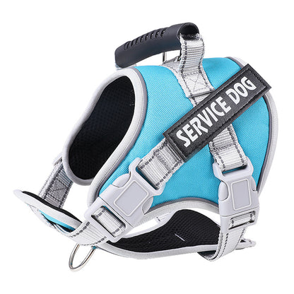 New Dog Chest Strap Large Dog Vest Style Walking Explosion-Proof Reflective Pet Chest Strap