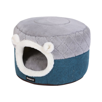 Lit Douillet 2en1 pour Chat et Chien - Panier Moelleux Ultra-Confortable Hiver