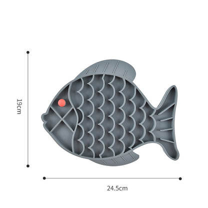 Tapis de léchage Modèles, Poisson, Fleur et Patte en silicone