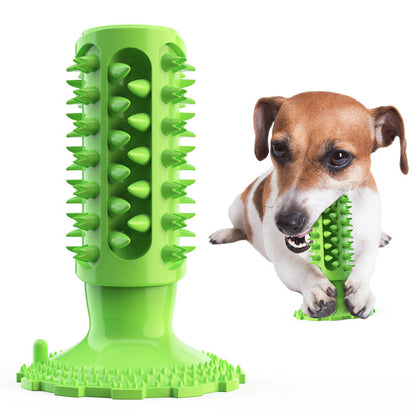 Suction Cup Sound Dog Toy Bite Resistant Molar Stick Dog Toothbrush Pet Supplies