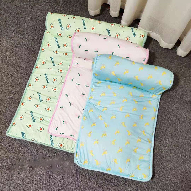Cat dog pet ice pad summer autumn cooling heatstroke prevention sleeping mat fruit mat non-slip ice silk mat