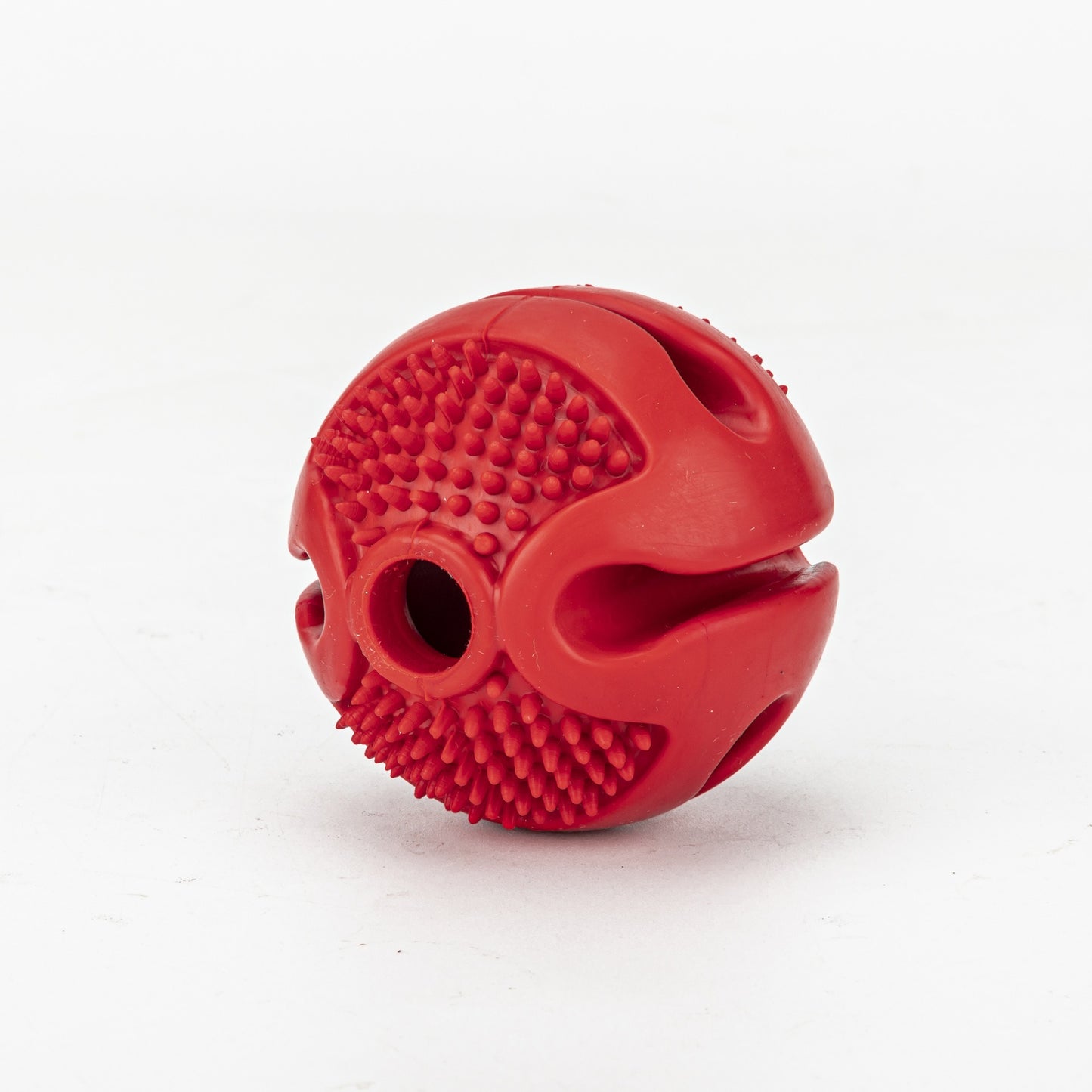 Rubber leakage food ball solitary card food device elastic solid ball teeth cleaning and grinding