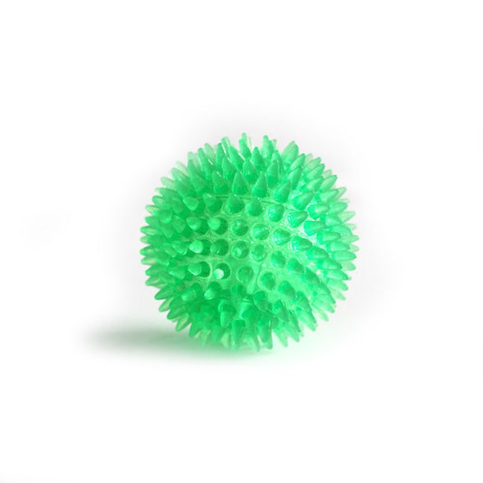 Balle à Picots Sonore 9cm - Jouet Dentaire Interactif pour Chien Moyen