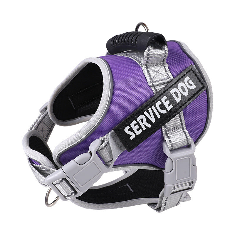 New Dog Chest Strap Large Dog Vest Style Walking Explosion-Proof Reflective Pet Chest Strap