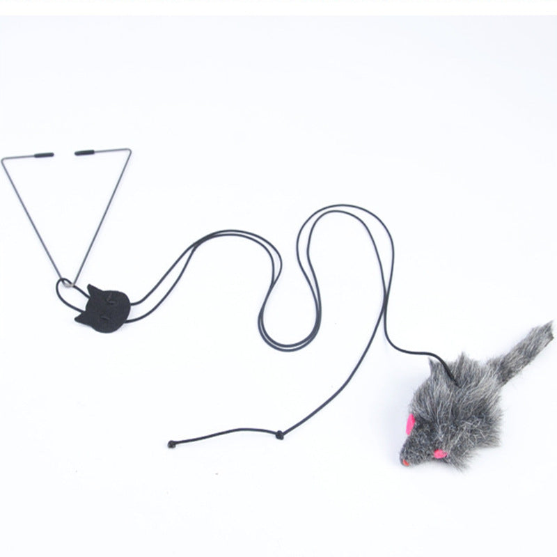 New Funny Cat Stick Toy Hanging Door Pet Hanging Catnip Toy Adjustable Self-Hey Funny Cat Toy