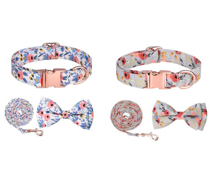 Ensemble Colliers en Cotton à motifs de Fleurs - 2 Choix de Couleurs