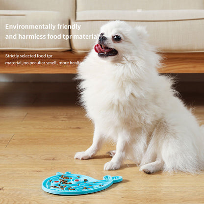 Tapis de léchage interactif Dauphin et Poisson pour Chats et Chiens