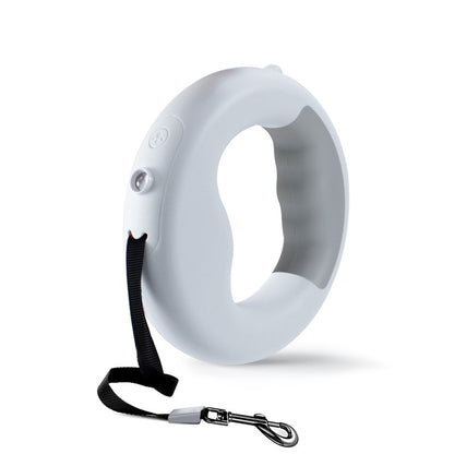 Nouvelle laisse rétractable automatique pour chien avec lumière DEL