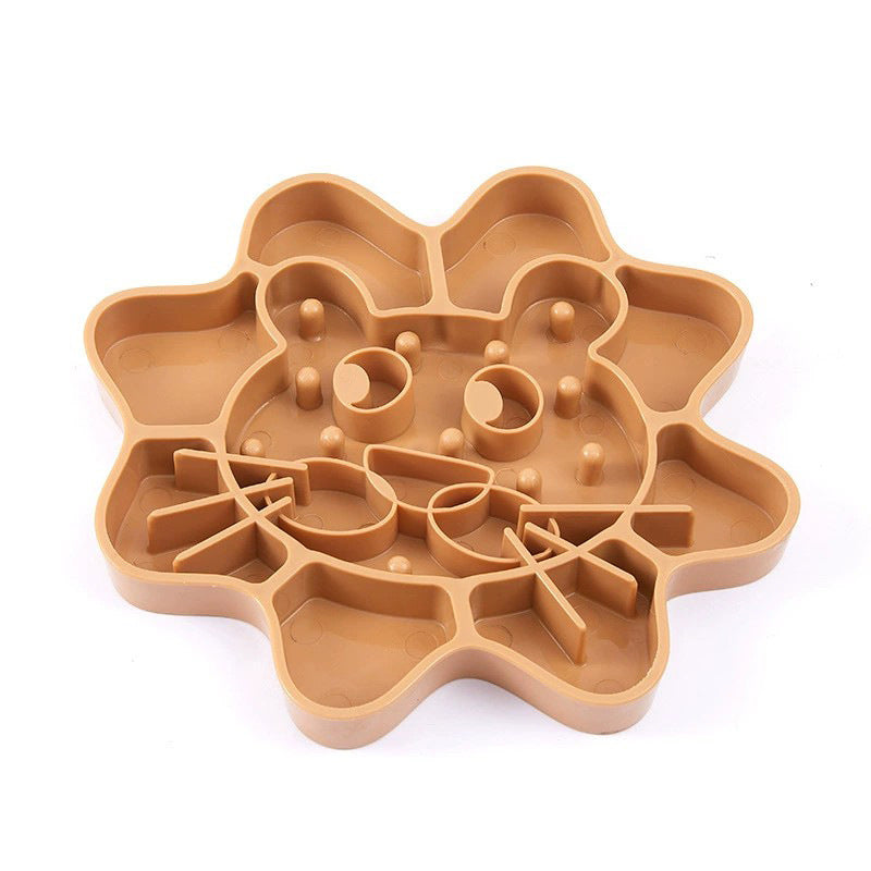 Pet Cat Face Slow Food Bowl Slow Food Bowl Anti Choking Dog Bowl Cat Bowl Anti Overturning Silicone Slow Food Bowl