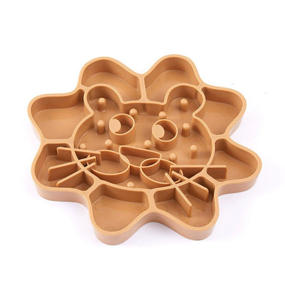 Pet Cat Face Slow Food Bowl Slow Food Bowl Anti Choking Dog Bowl Cat Bowl Anti Overturning Silicone Slow Food Bowl