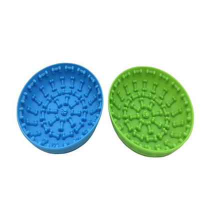 Pet slow feeding bowl Pet food utensils Cat and dog anti-choking slow feeding suction cup non-slip silicone slow feeding bowl