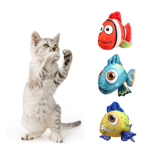 Peluche Poisson NĂMO - Jouet Ăducatif Ultra-RĂ©sistant en Tissu Oxford pour Chiens et Chats