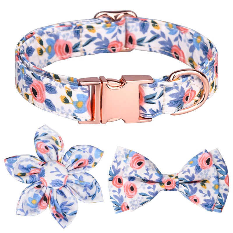 Ensemble Colliers en Cotton à motifs de Fleurs - 2 Choix de Couleurs
