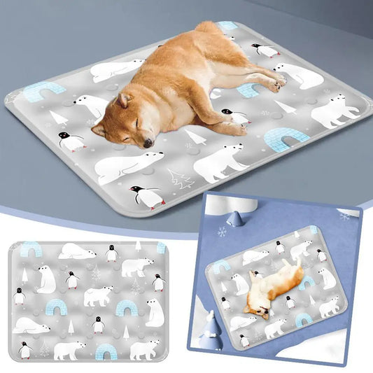 Tapis de refroidissement Motifs Ours Polaire pour Chiens et Chats