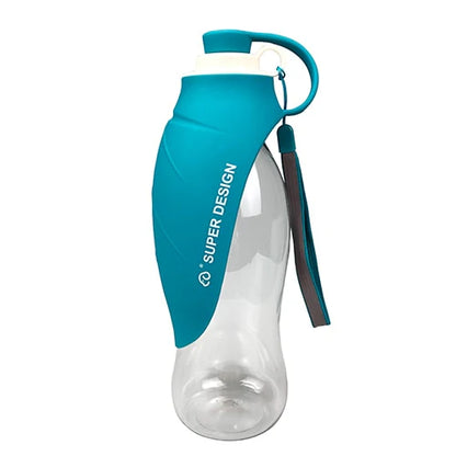 SUPER DESIGN - Bouteille d'eau portable 580 ml - Plein air, Voyages - Chiens et Chats - Bleu