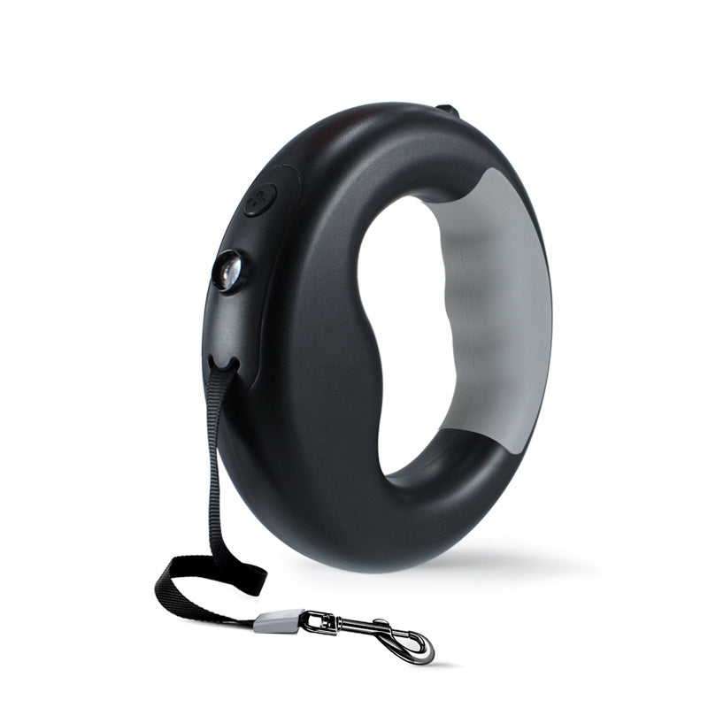 Nouvelle laisse rétractable automatique pour chien avec lumière DEL