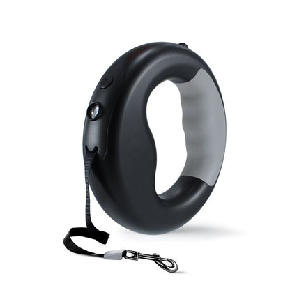 Nouvelle laisse rétractable automatique pour chien avec lumière DEL