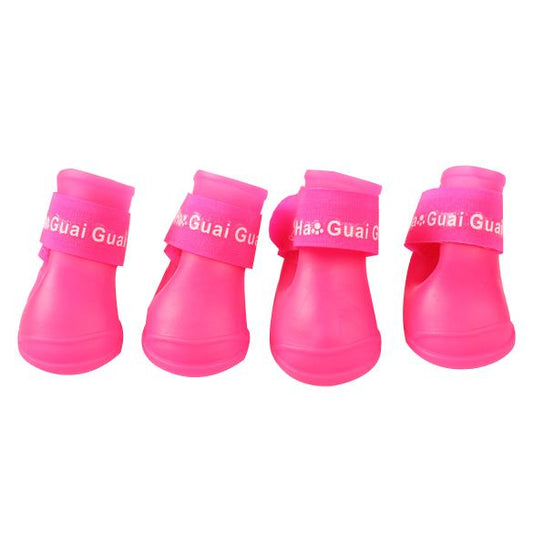 2 pair Pet Shoes Waterproof Rain Shoes
