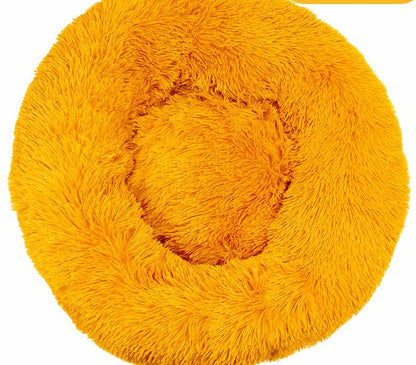 Round Plush Pet Winter Warm Pet Cat Litter Dog Bed Cat Mat Pet Supplies Dog Kennel Cat Litter