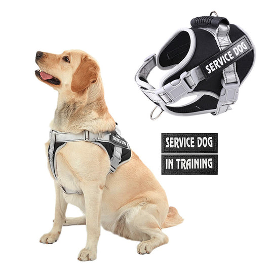 New Dog Chest Strap Large Dog Vest Style Walking Explosion-Proof Reflective Pet Chest Strap