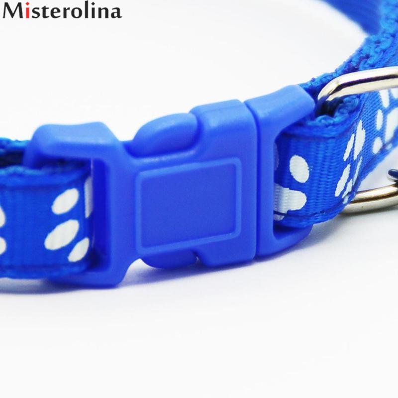 Collier de sécurité en nylon pour chien, chiot, chat, réglable, avec clochette