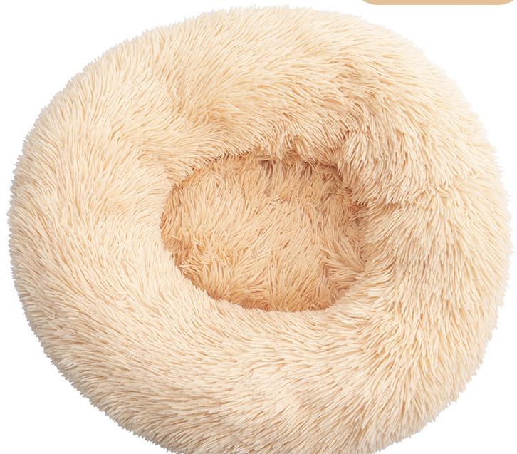 Round Plush Pet Winter Warm Pet Cat Litter Dog Bed Cat Mat Pet Supplies Dog Kennel Cat Litter
