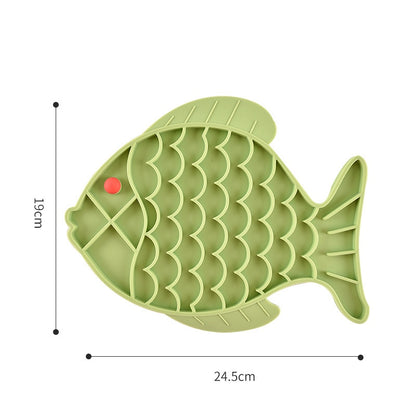Tapis de léchage Modèles, Poisson, Fleur et Patte en silicone