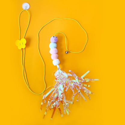 New Funny Cat Stick Toy Hanging Door Pet Hanging Catnip Toy Adjustable Self-Hey Funny Cat Toy
