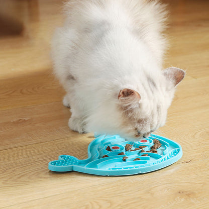 Tapis de léchage interactif Dauphin et Poisson pour Chats et Chiens