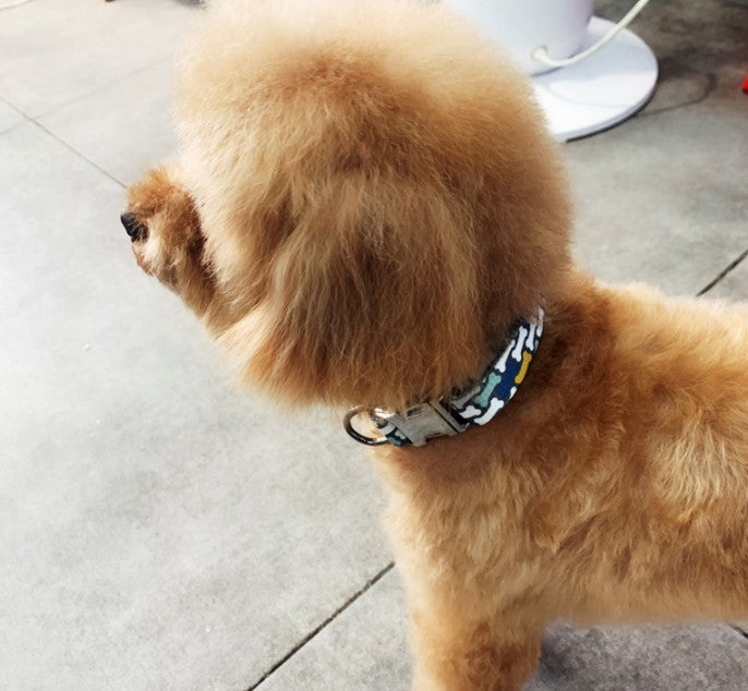 Personalized Dog Collar Leash Nylon Pet Dog Tag Collar Custom Puppy Cat Nameplate ID Collars Adjustable For Large Dogs