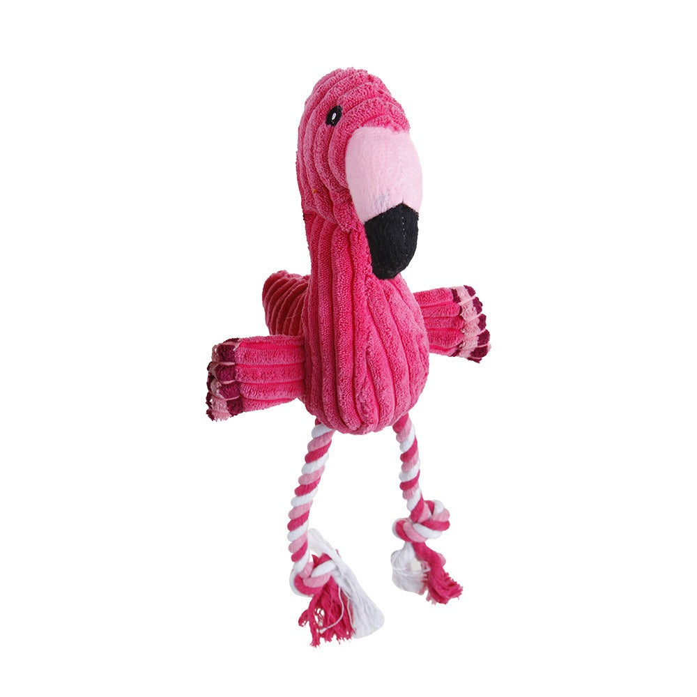 Peluche Flamant Rose - Pour Chiens et Chats