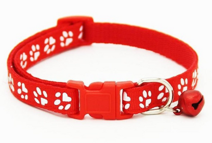 Collier de sécurité en nylon pour chien, chiot, chat, réglable, avec clochette