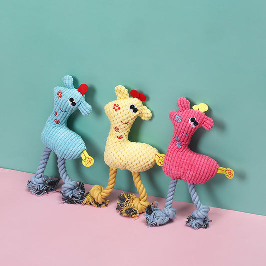 Peluche Girafe, en grains de maïs, résistants aux morsures