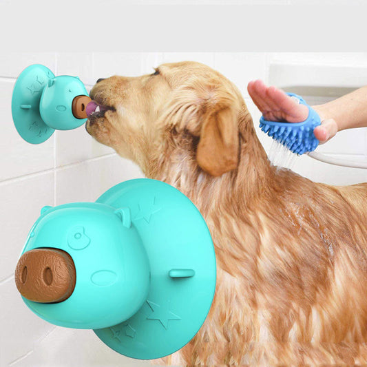 Pet Supplies Licker Plate Molar Cake Educational Bite Resistant Rubber Sucker Dog Toy