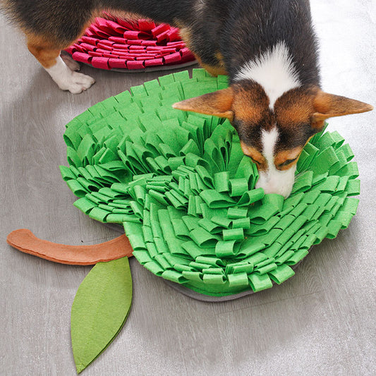 Tapis de Fouille Pomme Verte - Pomme Rouge - 45cm x 52cm